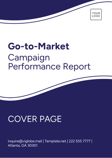 Free Go-to-Market Campaign Performance Report Template to Edit Online