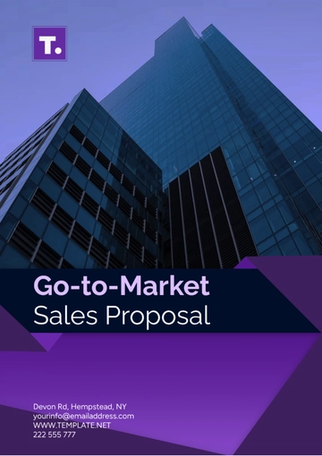 Free Go-to-Market Sales Proposal Template to Edit Online