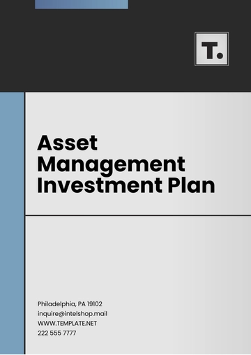 Free Asset Management Investment Plan Template to Edit Online