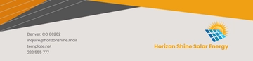Free Professional Solar Energy Header Template to Edit Online