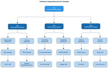 Free Healthcare Organizational Chart Template to Edit Online