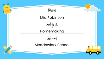 Free Sticker Book Label for Kids Template to Edit Online