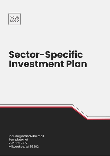 Free Sector-Specific Investment Plan Template to Edit Online