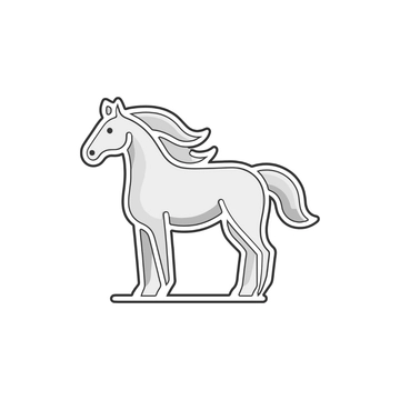 Free Horse Outline Clipart to Edit Online