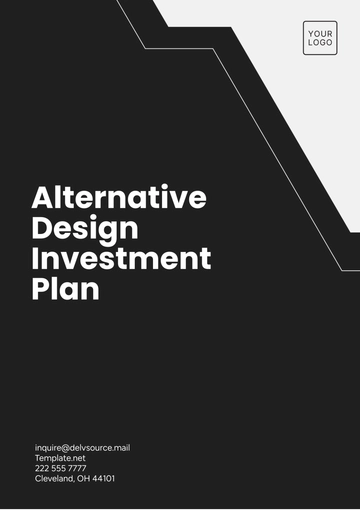 Free Alternative Design Investment Plan Template to Edit Online