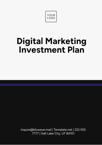 Free Digital Marketing Investment Plan Template to Edit Online