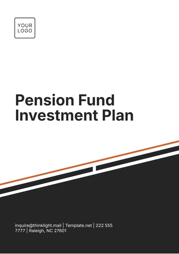 Free Pension Fund Investment Plan Template to Edit Online