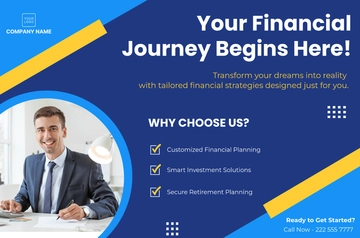 Free Financial Advisor Banner Template to Edit Online