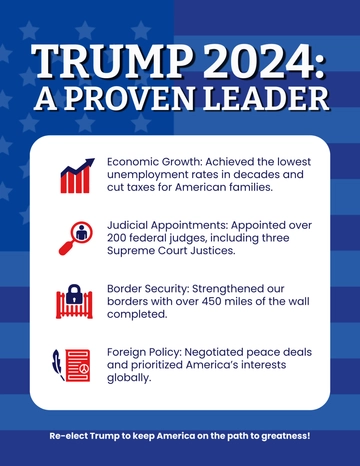 Free Donald Trump Campaign Flyer Template to Edit Online