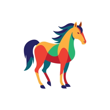 Free Colorful Horse Clipart to Edit Online