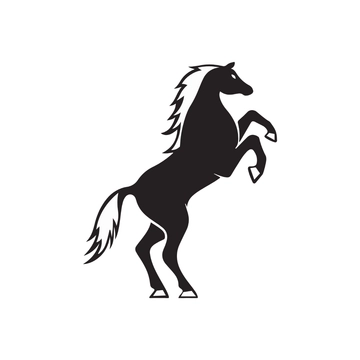 Free Black and White Horse Clipart to Edit Online