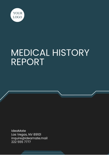 Free Medical History Report Template to Edit Online