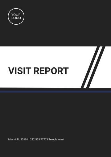 Free Visit Report Template to Edit Online
