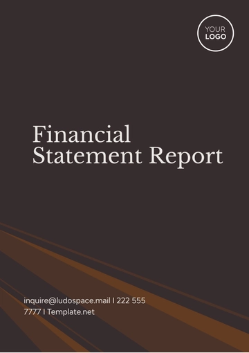 Free Financial Statement Report Template to Edit Online