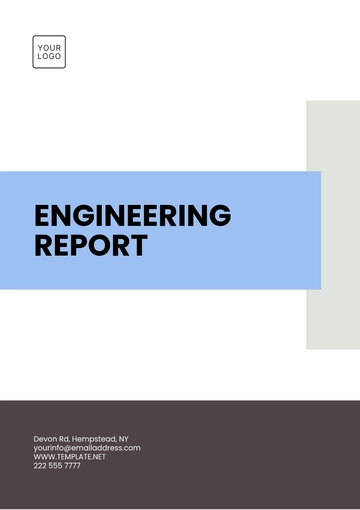 Free Engineering Report Template to Edit Online