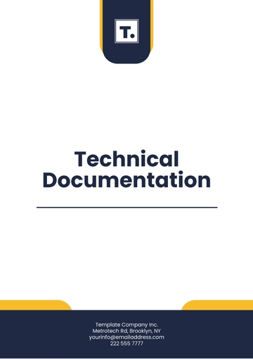 Free Technical Documentation Template to Edit Online