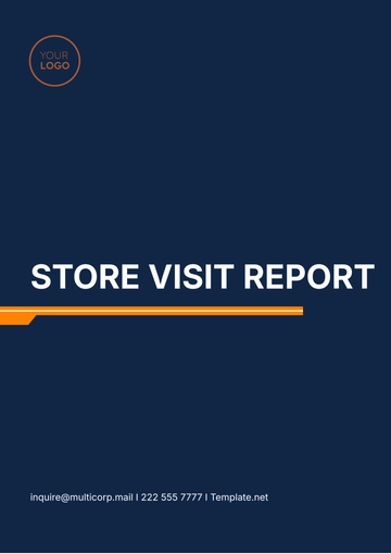 Free Store Visit Report Template to Edit Online