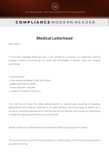 Free Medical Letterhead Template to Edit Online