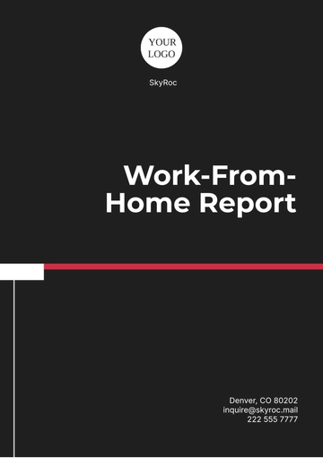 Free Work-From-Home Report Template to Edit Online