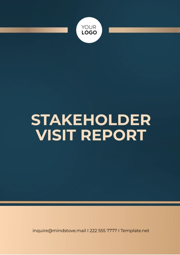 Free Stakeholder Visit Report Template to Edit Online