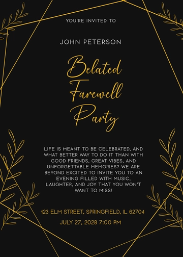 Free Dinner Party Invitation Template to Edit Online