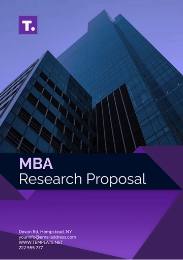 Free MBA Research Proposal Template to Edit Online