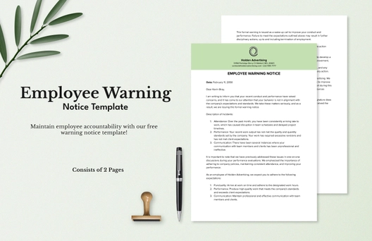 Employee Warning Notice Template