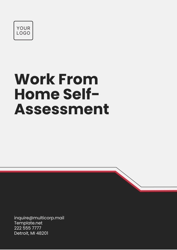 Free Work From Home Self-Assessment Template to Edit Online