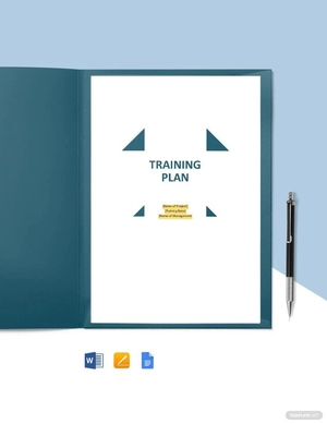 Sample Training Plan Template Sample Training Plan Template