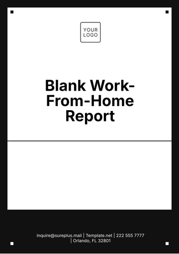 Free Blank Work-From-Home Report Template to Edit Online