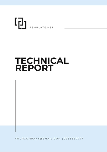 Free Simple Technical Report Template to Edit Online