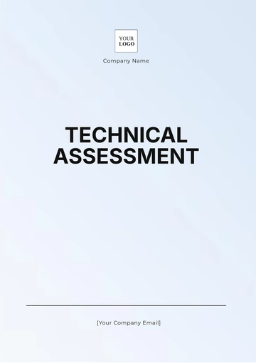 Free Technical Assessment Outline Template to Edit Online