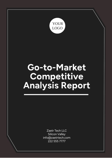 Free Go-to-Market Competitive Analysis Report Template to Edit Online