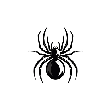 Free Black & White Spider Clipart to Edit Online