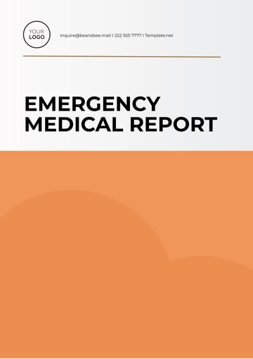 Free Emergency Medical Report Template to Edit Online