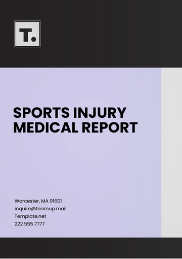 Free Sports Injury Medical Report Template to Edit Online