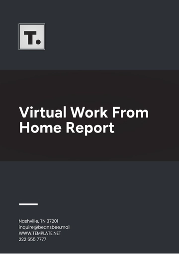 Free Virtual Work From Home Report Template to Edit Online