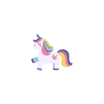 Free Rainbow Unicorn Clipart to Edit Online