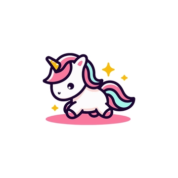 Free Baby Unicorn Clipart to Edit Online