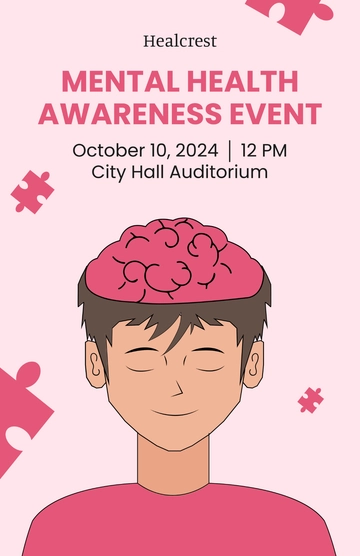 Free Mental Health Awareness Poster Template to Edit Online