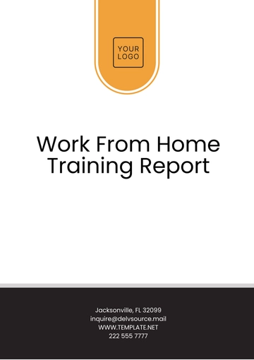 Free Work From Home Training Report Template to Edit Online