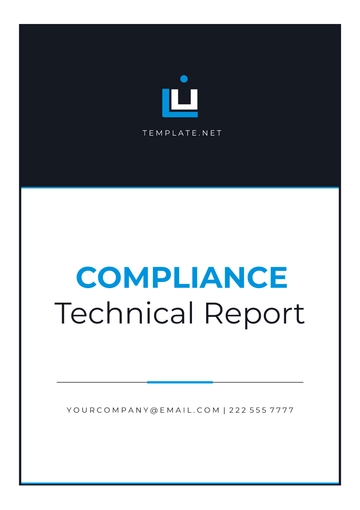 Free Compliance Technical Report Template to Edit Online