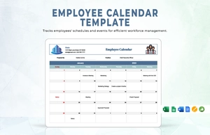 Employee Calendar Template Employee Calendar Template