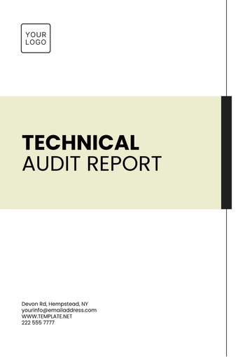 Free Technical Audit Report Template to Edit Online
