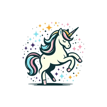 Free Magical Unicorn Clipart to Edit Online