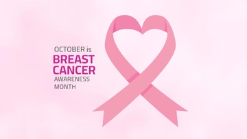 Free Pink Breast Cancer Awareness Month Background Template to Edit Online