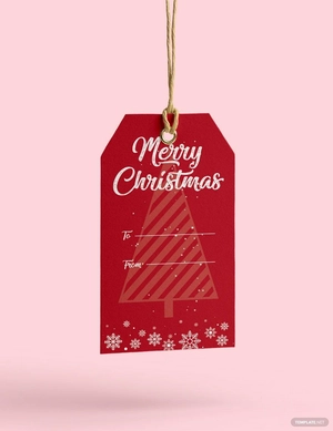 Christmas Tag Template