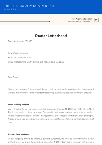 Free Doctor Letterhead Template to Edit Online