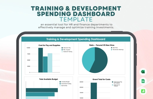 Training & Development Spending Dashboard template