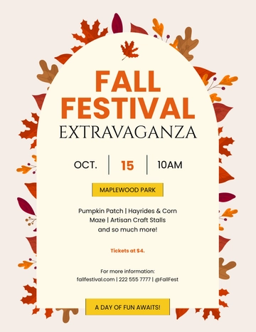 Free Fall Festival Flyer to Edit Online